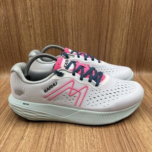 Karhu Ikoni Ortix Running Shoes Bright White Neon Magenta Size 11 Worn‎ Once